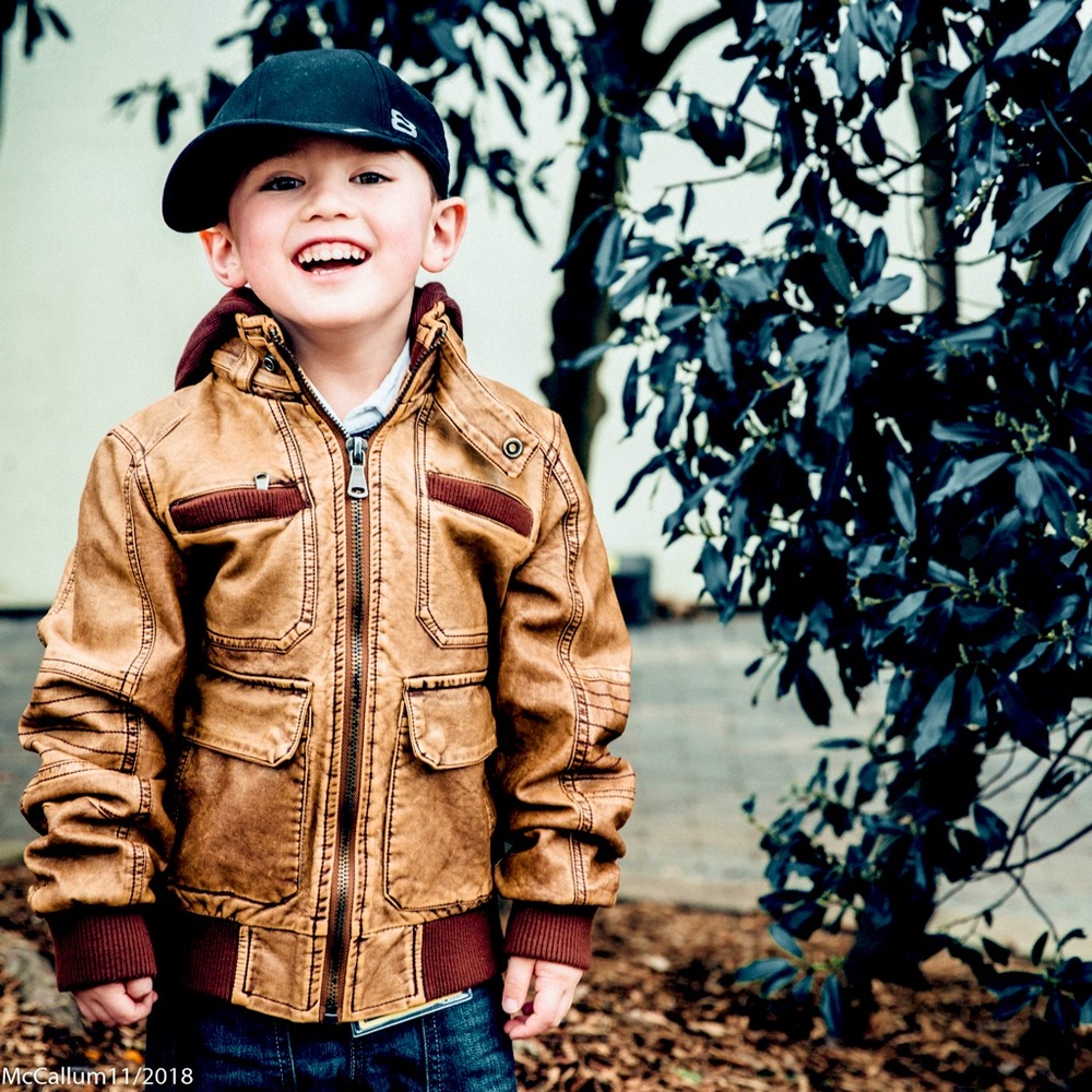 Brown jacket for kids by modify